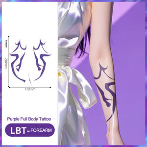 Tatouages temporaires écologiques en papier K-Pop Demon Hunters - Ensemble Rumi Jinu pour le visage et le corps |   Cosplay sexy Halloween |   HUNTR/X Saja - Product Image 1