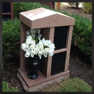 <span class=keywords><strong>Columbarium</strong></span> en granit gris traditionnel européen SW STONE 2 Niche G603 avec porte noire et <span class=keywords><strong>vase</strong></span> pour pierres tombales et <span class=keywords><strong>monuments</strong></span> - Product Image 6