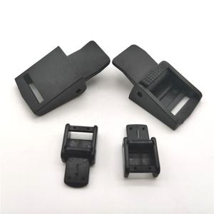 Cierre de cordón de plástico negro, cierre de resorte, tope de cordón de un solo orificio, palancas para Paracord, piezas de cuerda de cordón de ropa - Product Image 5