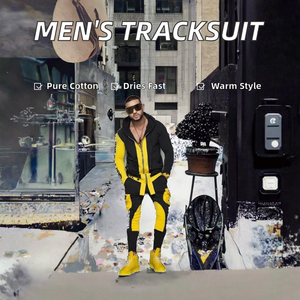 Ensemble de survêtement décontracté pour homme, mode d'hiver, 100% coton, jogging sportif par EVERGLOW - Product Image 2