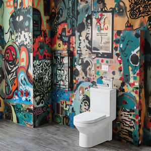 Combinación de Inodoro y <span class=keywords><strong>Lavabo</strong></span>, <span class=keywords><strong>Cisterna</strong></span> de Doble Descarga, Inodoro de Cerámica de Una Pieza, Sifón en P, Artículos Sanitarios para Villas - Product Image 4