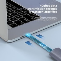 Kabel pengisian daya Cepat datar halus, kabel Data 240W PD 8K /60Hz 40Gbps FPC pendek USB 4.0 TYPE-C pria KE pria TYPE-C