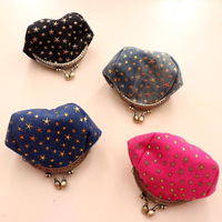 Logo Kustom Bintang Kantong Koin Dompet Wanita Kunci Tas Kosmetik Gesper Clutch Dompet Koin Gesper Snap Penutupan Tas Lipstik