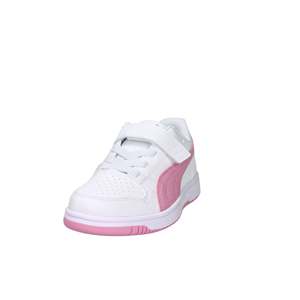 Sneakers Puma per Ragazze Bianche e Rosa con Chiusura in Velcro Scarpe Casual - Product Image 2