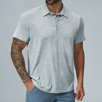 Polo de golf pour homme 81003N, 100% polyester, respirant, anti-transpiration, séchage rapide, pour le sport et les loisirs en plein air