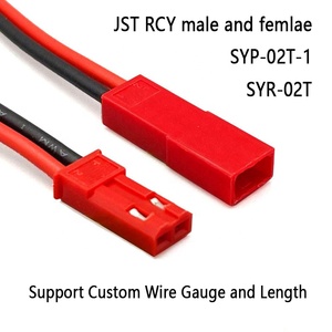 定制电子线束组件JST RCY 2.5毫米间距2p连接器SYR-02T SYP-02T-1 3A额定电流 - Product Image 2