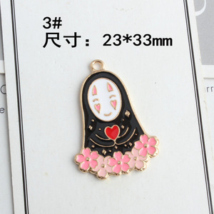 Mode créatif dessin animé Anime <span class=keywords><strong>esprit</strong></span> loin sans visage homme <span class=keywords><strong>fantôme</strong></span> mignon boucles d'oreilles bijoux - Product Image 5