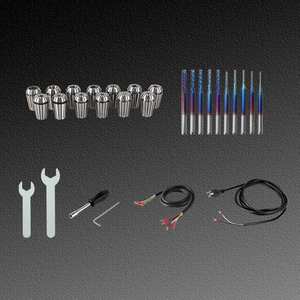 Moteur de broche CNC refroidi par air Zhong Hua Jiang Square ER20 4 roulements 2,2 kW avec kit VFD pour machine de gravure CNC - Product Image 6