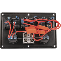 PANEL DE INTERRUPTOR DE 6 VÍAS Precableado CON ENCHUFES DE 50A 4X4 TOMA DE ACCESORIO PANEL DE INTERRUPTOR DE MONTAJE ILUMINADO DUAL USB