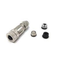 Connecteur circulaire M12 blindé en métal, 8 broches, mâle droit, prise femelle, étanche IP67, pour aviation