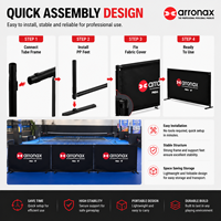 Diviseur de terrain de pickleball ARRONAX avec impression double face pour les clubs sportifs