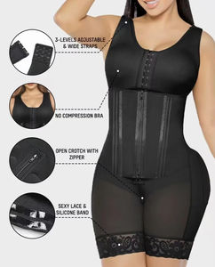 Faja Colombiana Moldeadora 2 en 1 de Alta Compresión para Mujer, Levanta Glúteos y Entrenador de Cintura, Bodysuit Reductor - Product Image 2