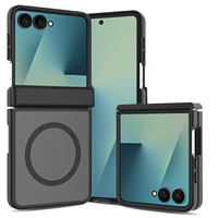 Étui de téléphone anti-chute magnétique robuste en TPU+PC pliable personnalisé avec effet mat premium pour Samsung Z Flip 5 6 7 8