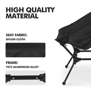 Nouvelle conception, chaise <span class=keywords><strong>lune</strong></span> pliable légère en métal et tissu Oxford, sac de rangement résistant <span class=keywords><strong>pour</strong></span> mobilier d'extérieur et jardin - Product Image 2