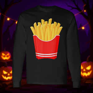Camiseta de manga larga con diseño de papas fritas, comida rápida, disfraz de Halloween, talla para adulto - Product Image 3