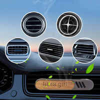 Clip pour bouche d'aération de voiture Diffuseur d'arômes en alliage de zinc et bois Diffuseur d'aromathérapie pour voiture Mini diffuseur de parfum d'air frais portable