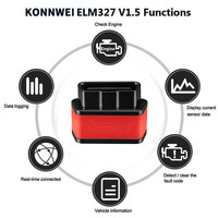 KONNWEI KW903 Wifi escáner Elm327 Obd2 culpa lector de código Auto herramienta de diagnóstico del escáner naranja y negro