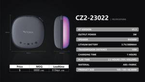 Cao cấp vàng/đen trang trí RGB LED chiếu sáng Loa đa-phòng Sync Alexa cho 5.0 IPX6 không thấm nước điện thoại di động - Product Image 3