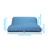 Chaise longue gonflable double pour piscine, fauteuil de piscine, chaise longue de soleil, canapé gonflable pour piscine, jardin, lit gonflable dans l'eau