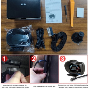 2024 Hot Đa-Chức năng OBD2 + GPS tự động thiết bị điện tử P6 xe kỹ thuật số đo xe Head up hiển thị HUD xe hiển thị - Product Image 6