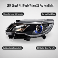 Ensemble de phares avant pour GEELY Livan X3 PRO Bac X3 Pro, remplacement du phare gauche