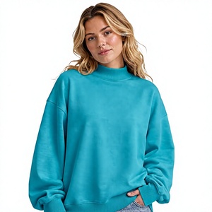 เสื้อสเวตเชิ้ตคอเต่าทรงหลวมแบบใหม่ ดีไซน์เรียบง่าย สีพื้น สำหรับผู้หญิง สวมใส่สบาย อุ่นสบายในฤดูหนาว - Product Image 1