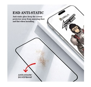 ESD antiestático a prueba de polvo 2.5D Protector de pantalla de vidrio templado para <span class=keywords><strong>iPhone</strong></span> para Samsung Redmi 13 Pro 13 Pro Max 9H <span class=keywords><strong>Gorilla</strong></span> <span class=keywords><strong>Glass</strong></span> - Product Image 2