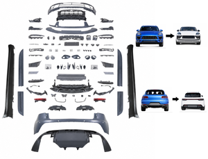 Kit carrosserie PP pour <span class=keywords><strong>Porsche</strong></span> <span class=keywords><strong>Macan</strong></span> 95B 2014-2022, mise à niveau vers le style <span class=keywords><strong>Turbo</strong></span> <span class=keywords><strong>2023</strong></span> 2024, kit de carrosserie de modernisation 95B.3 Facelift, pare-chocs avant et arrière - Product Image 1