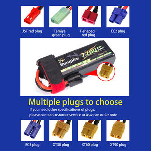 Bateria de Polímero de Lítio Ferro Fosfato Recarregável de Alta Taxa 7,4V 2200mAh 2S 60C 853496 para Ferramentas Elétricas e Modelos RC - Product Image 4