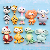 Zoo Résine Charmes Flamingo Lion Girafe Animal DIY Téléphone Cas Cheveux Accessoires