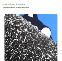 Tapis moderne minimaliste en polyester imprimé pour salon, bureau, salle de thé, décoration, tapis résistant aux plis