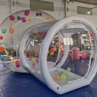 Dôme gonflable de tente de bulle de pavillon de grand hôtel de PVC clair bon marché extérieur à vendre