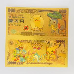 より多くの種類のかわいい高品質アニメピカチュウ金箔記念紙幣、子供へのギフトに - Product Image 1