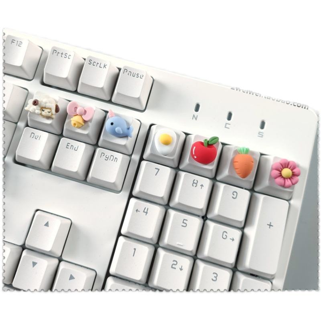 Cute Miniature Animal or Food Figure Resin Artisan Hand Made Keycap Single Pc for OEM R4