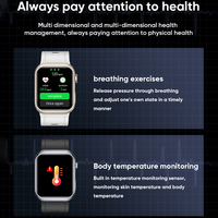 Montre connectée pour homme SENBONO MT115, IP67, étanche à la poussière, pompe à air, surveillance, appels sans fil, suivi de la santé, montre connectée de suivi de la santé