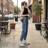Sepatu Sneakers Chunky Wanita Model Tali Warna-warni Kasual untuk Jalan Santai