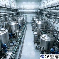 Cuve de Fermentation Submergée 200L en Acier Inoxydable 304 de Qualité Sanitaire ISO 9001
