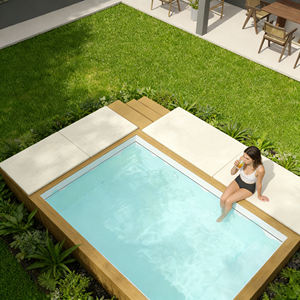 Canapé de piscine rectangulaire en fibre de verre de 16 pieds, résistant aux UV et à la corrosion, capacité personnalisée pour la maison, la famille et le jardin - Product Image 5