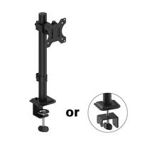 Support de moniteur simple réglable, support d'écran d'ordinateur, inclinaison, rotation, support de moniteur rotatif pour bureau