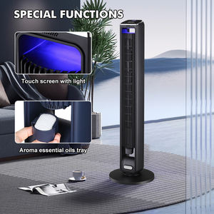 カスタマイズ可能な家庭用扇風機 42インチ LCDディスプレイ搭載 ブレードレス エアクーリングタワーファン - Product Image 3