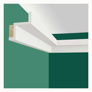 Échantillon gratuit de corniches en <span class=keywords><strong>polyuréthane</strong></span> blanc apprêté, légères, de style européen, pour éclairage indirect en hôtels et villas, durables et écologiques - Product Image 2