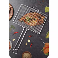 Panier à poulet plat en acier inoxydable antiadhésif sur mesure pour rôtissoire, résistant à la chaleur et durable 9/14 5/15