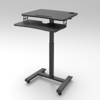 Station de travail avec plateau pour ordinateur, chariot pour ordinateur portable, parfait pour la maison et le bureau