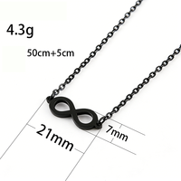 Collier infini en acier inoxydable Ywyougang, plaqué multicolore, pendentif personnalisable, bijoux pour femmes, cadeau