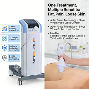 Appareil multi-effets beauté et soulagement de la douleur combinant radiofréquence pour le collagène et ondes de choc pour la circulation, pour usage en salon - Product Image 2