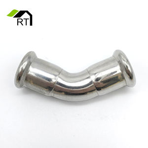 15-108mm kalt extrudieren der Edelstahl 304/316L DVGW M-Profil Press Sanitär armatur 45-Grad-Winkel - Product Image 2