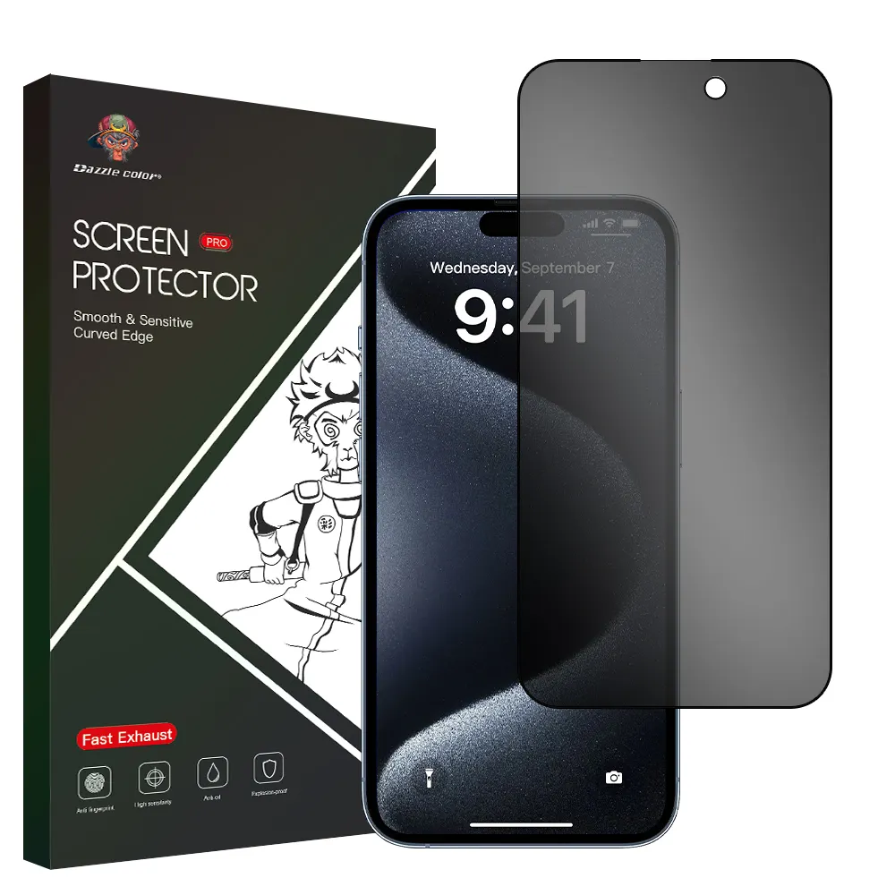 Chống gián điệp peeping Tempered Glass Đối với iPhone 13 14 15 Pro Max sự riêng tư Glass bảo vệ màn hình phim bảo vệ