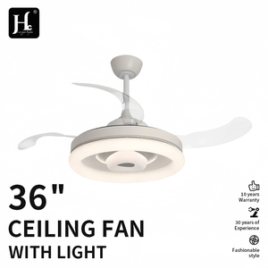 Ventilador de Techo LED Moderno con Motor DC, 3 Aspas, Control Remoto, Regulable 3000K/4000K/6000K, Metálico, para Sala de Estar, Montaje en Barra, 32-48 pulgadas - Product Image 2