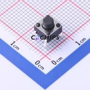 TC-6610-5.5-160G Tactile Switch Through hole-4P,6x6mm Switch Single Pole Single Throw Round Button 1.6N Through Hole - Product Image 1