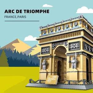 قوالب لعبة شهيرة ماركة Wange Street View 5223 RIS <span class=keywords><strong>ARC</strong></span> DE TRIOUMPHE لعبة مكعبات بناء هيكلية تعليمية - Product Image 4